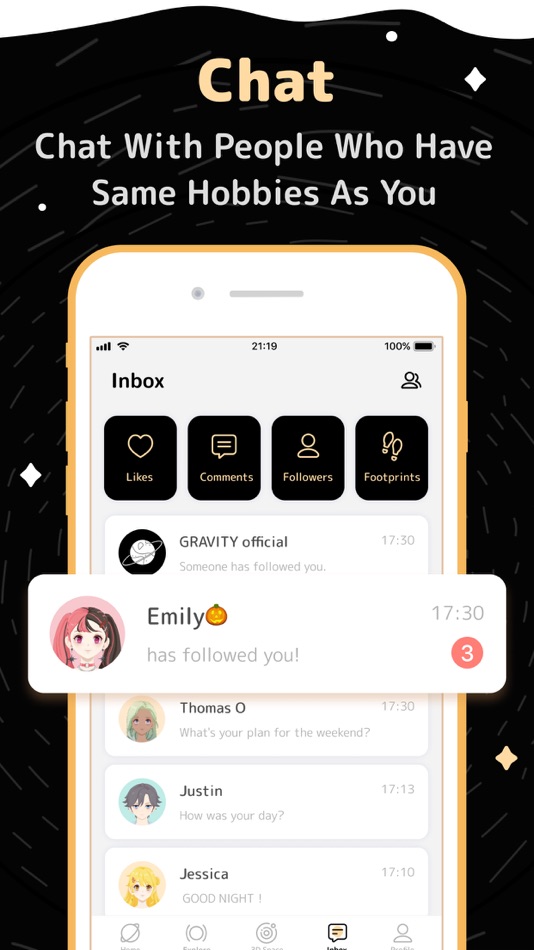 #4. GRAVITY-Chat,Talk&Listen (iOS) Podle: HICLUB, INC.