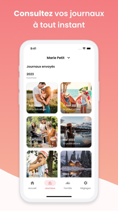 Mily - Journal photo familial Screenshot