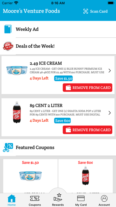 Moore’s Venture Foods Screenshot