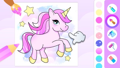 Screenshot #1 pour Coloring Book for Girl Unicorn