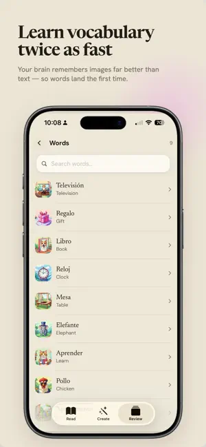 Lingomoji - Vocab Flashcards screenshot 1
