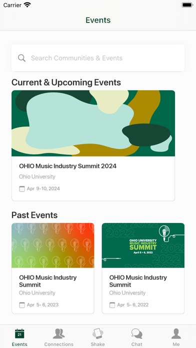 OHIO Music Industry Summit Screenshot