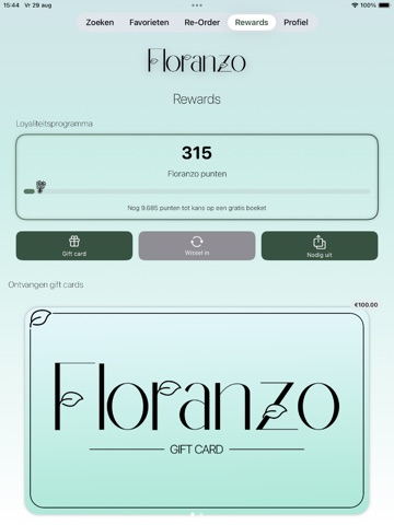 Floranzo iPad screenshot