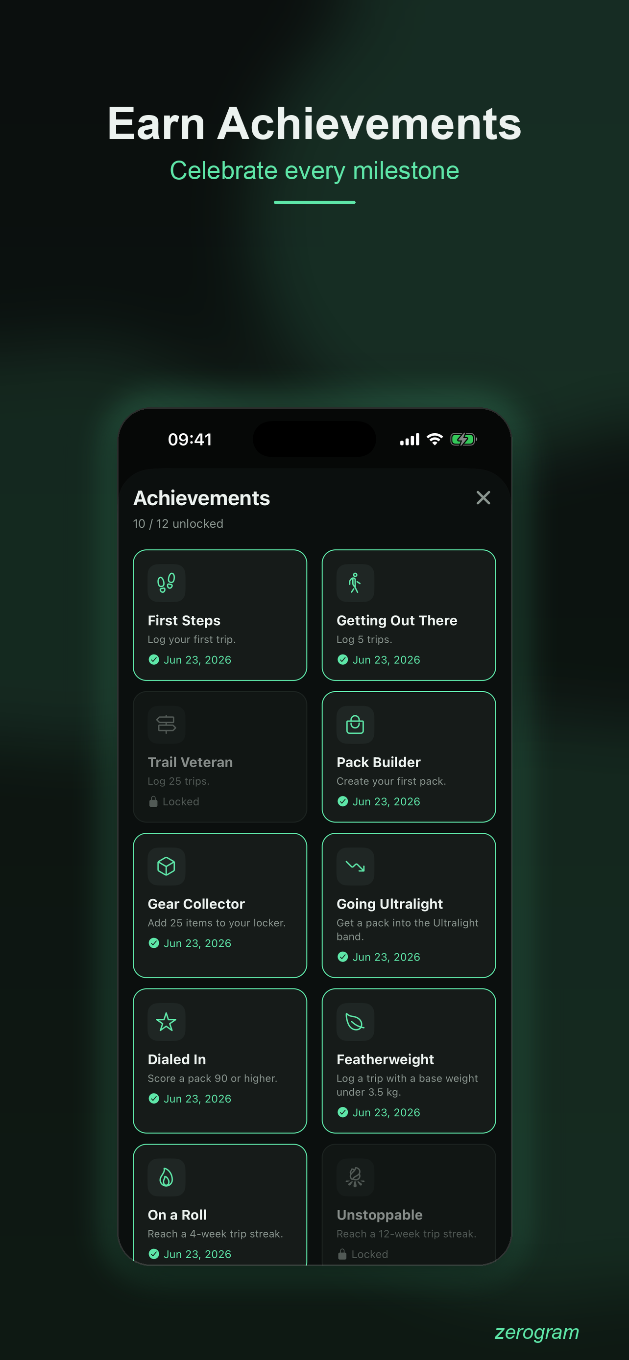 zerogram: Pack Weight Tracker screenshot 5