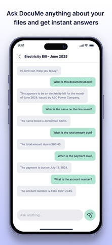 DocuMe – AI Document Assistant Screenshot 5 of 6
