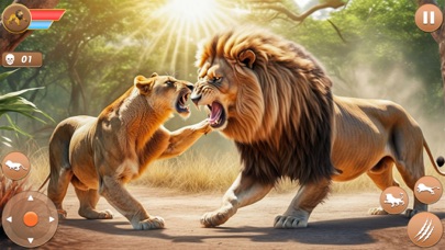 Screenshot 3 of Angry Lion Simulator Lion Game App