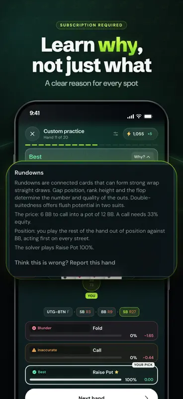 PLO Gecko: Omaha Poker Trainer screenshot 2 of 10