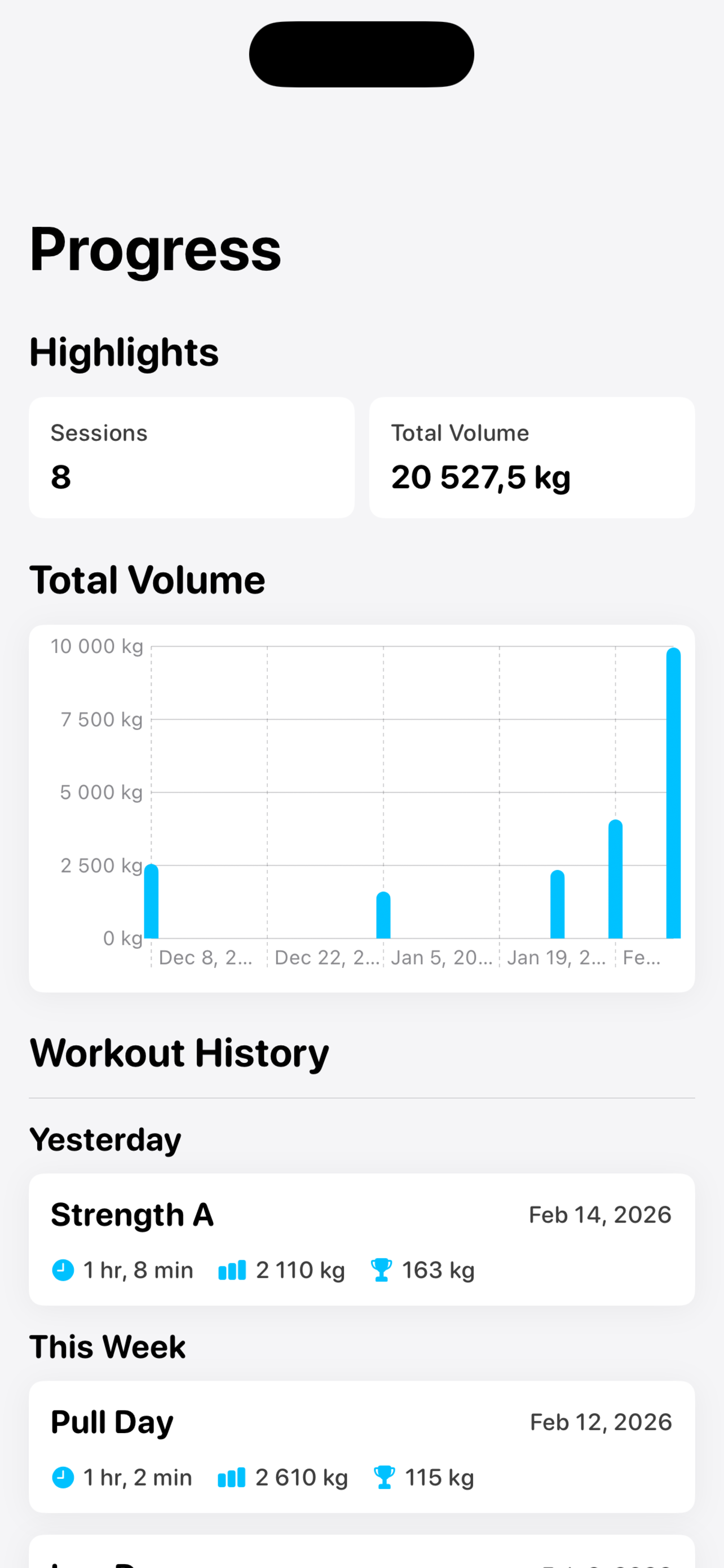 Mass: Workout Tracker screenshot 4