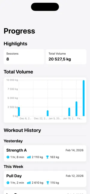 Mass: Workout Tracker screenshot 4