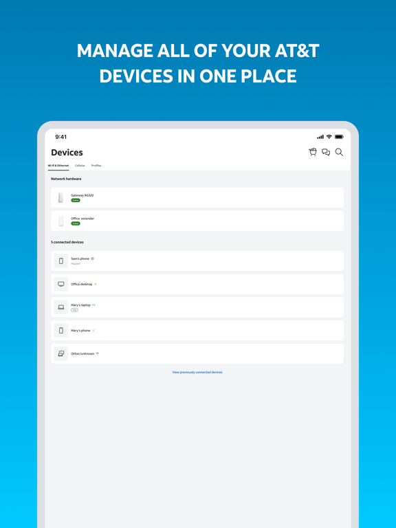 myAT&T iPad screenshot 6 - Utilities app