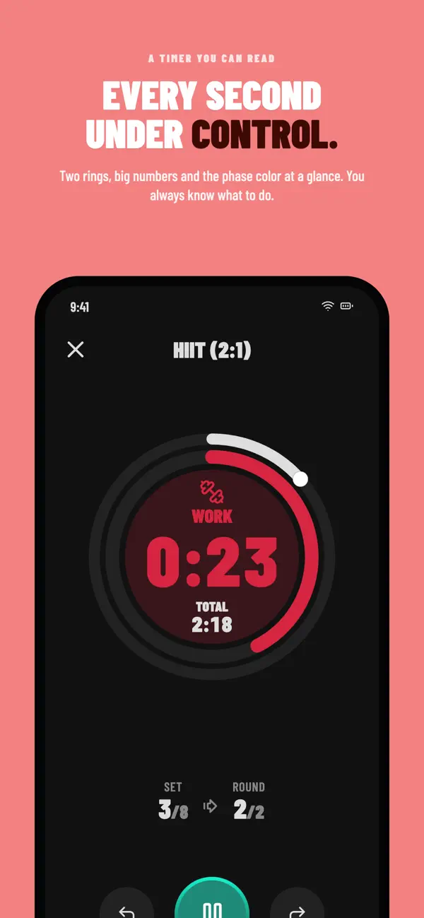Screenshot #2 pour Go&Rest – HIIT Interval Timer