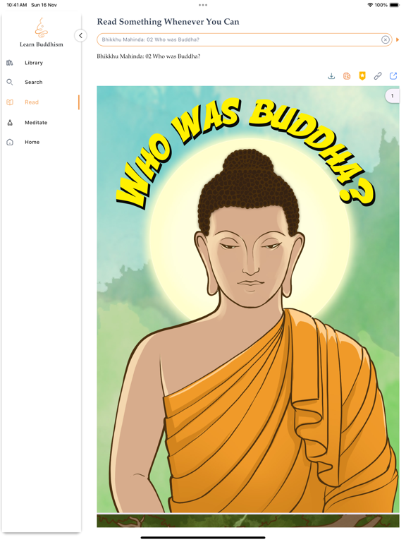 Learn Buddhism iPad screenshot 4 - Education app