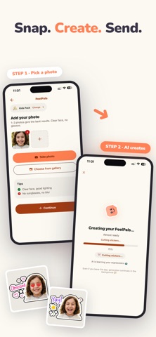 PeelPals: Sticker Maker iPhone screenshot