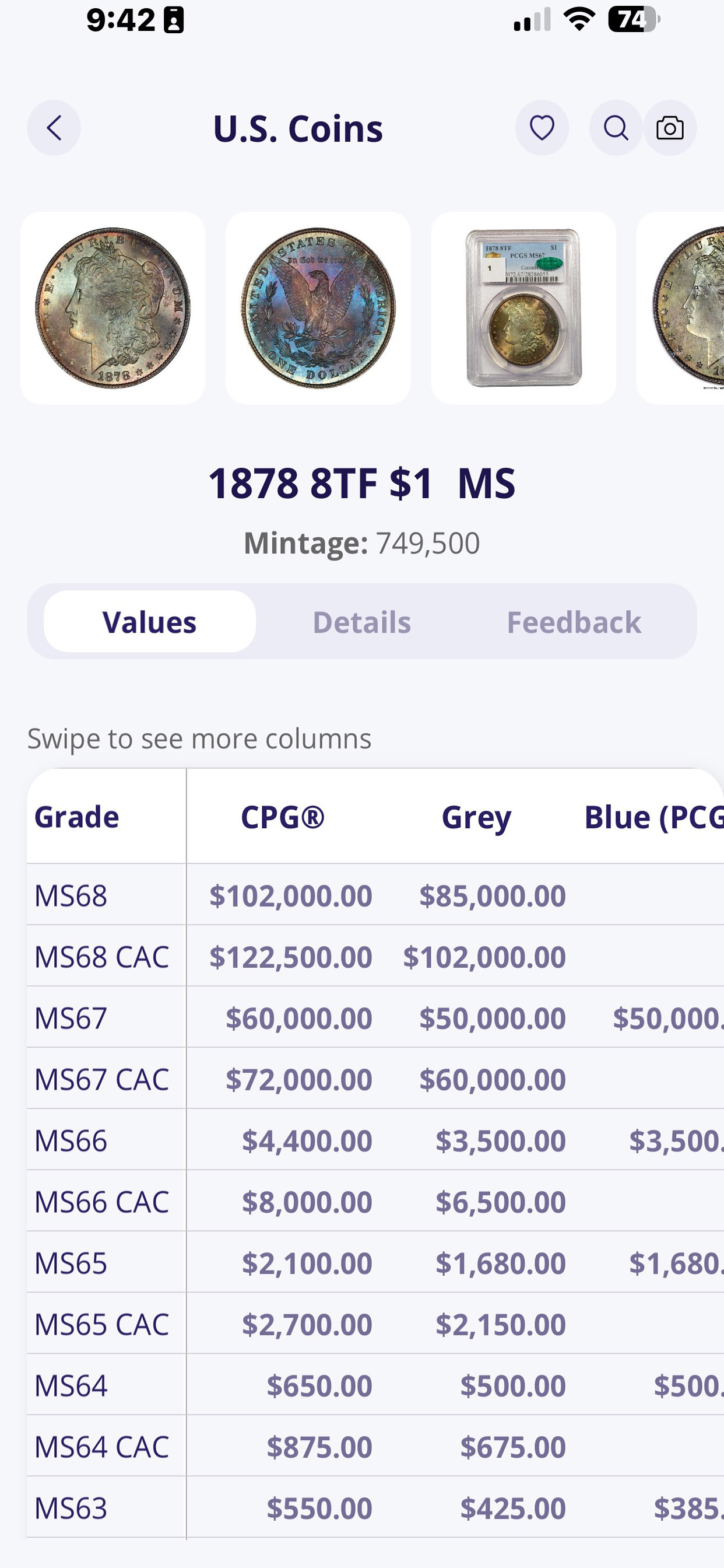 Greysheet: Rare Coin Pricing screenshot 4