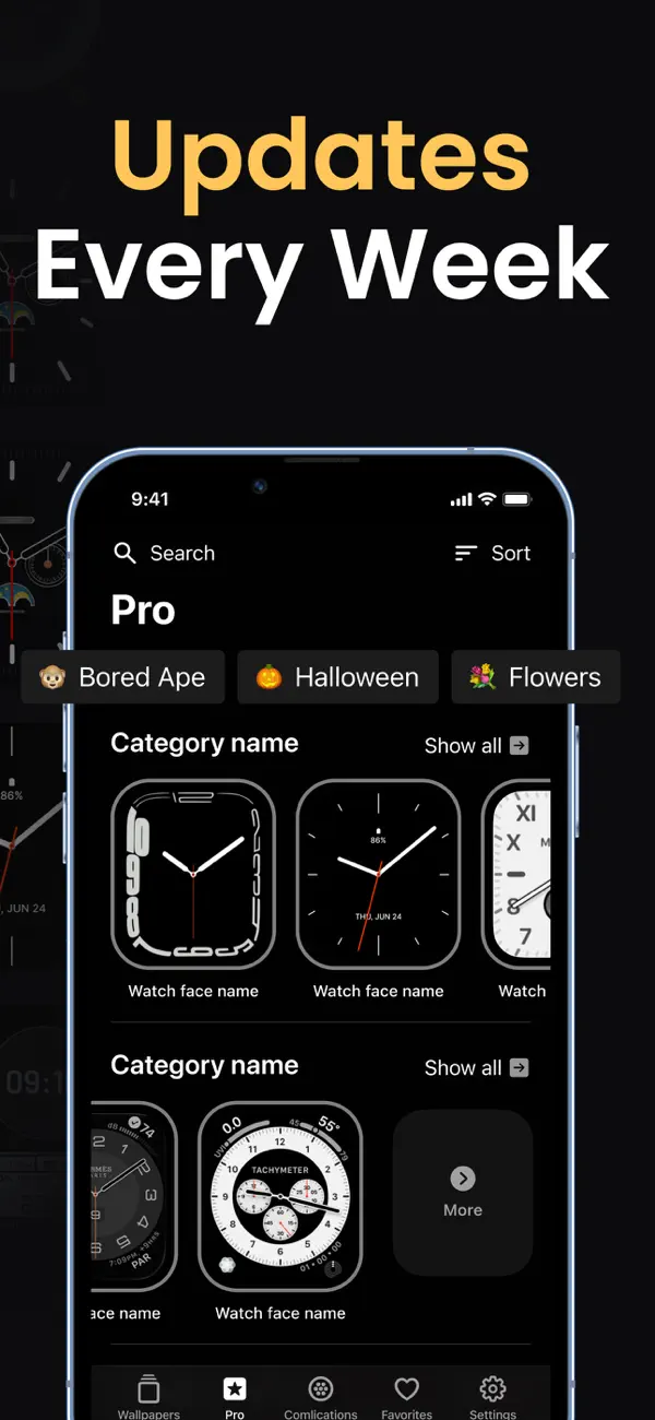 #6. Watch Faces & Widget Gallery (iOS) Tekijänä: Hyperday MB