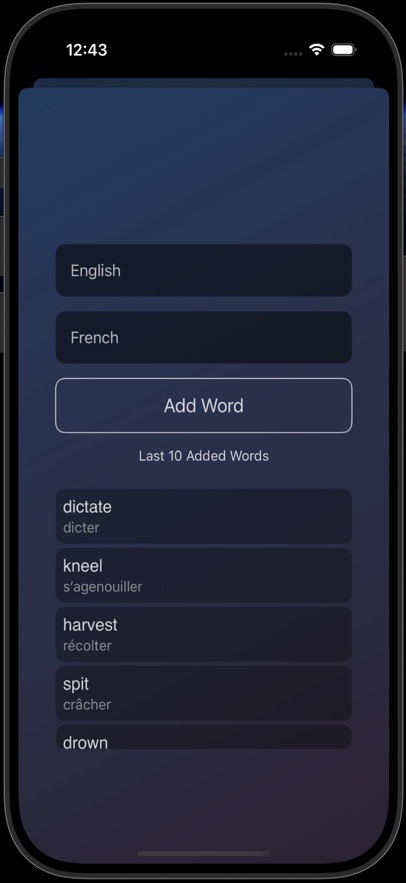 Luna: French Verbs Test