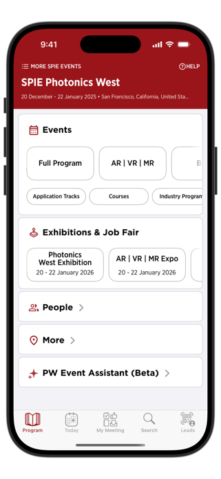 SPIE Conferences Screenshot 4 of 4