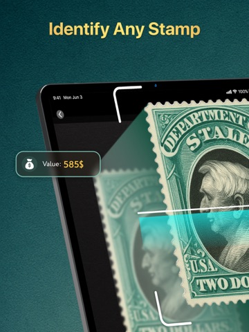 Stamp Identifier and Value iPad screenshot