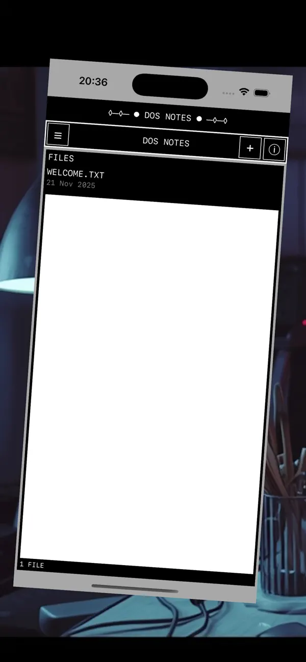 #1. Dos Notes (iOS) Ved: Denis Kashin