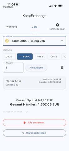 KaratExchange screenshot