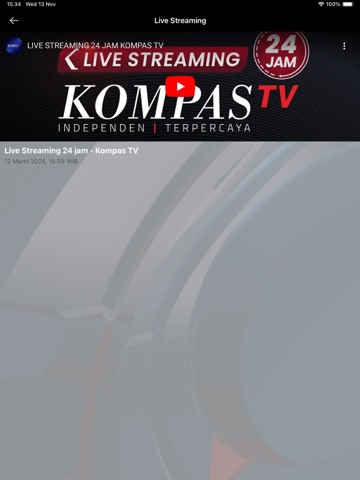 Kompas TV - Live Streaming iPad screenshot 3