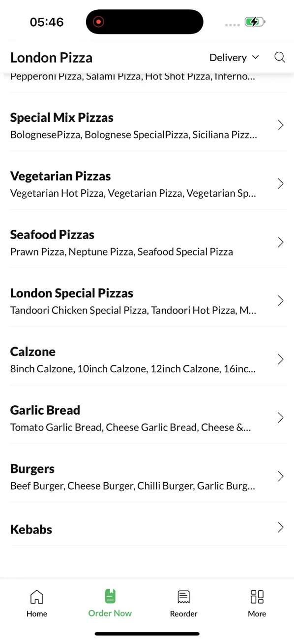 Screenshot #3 pour London Pizza.