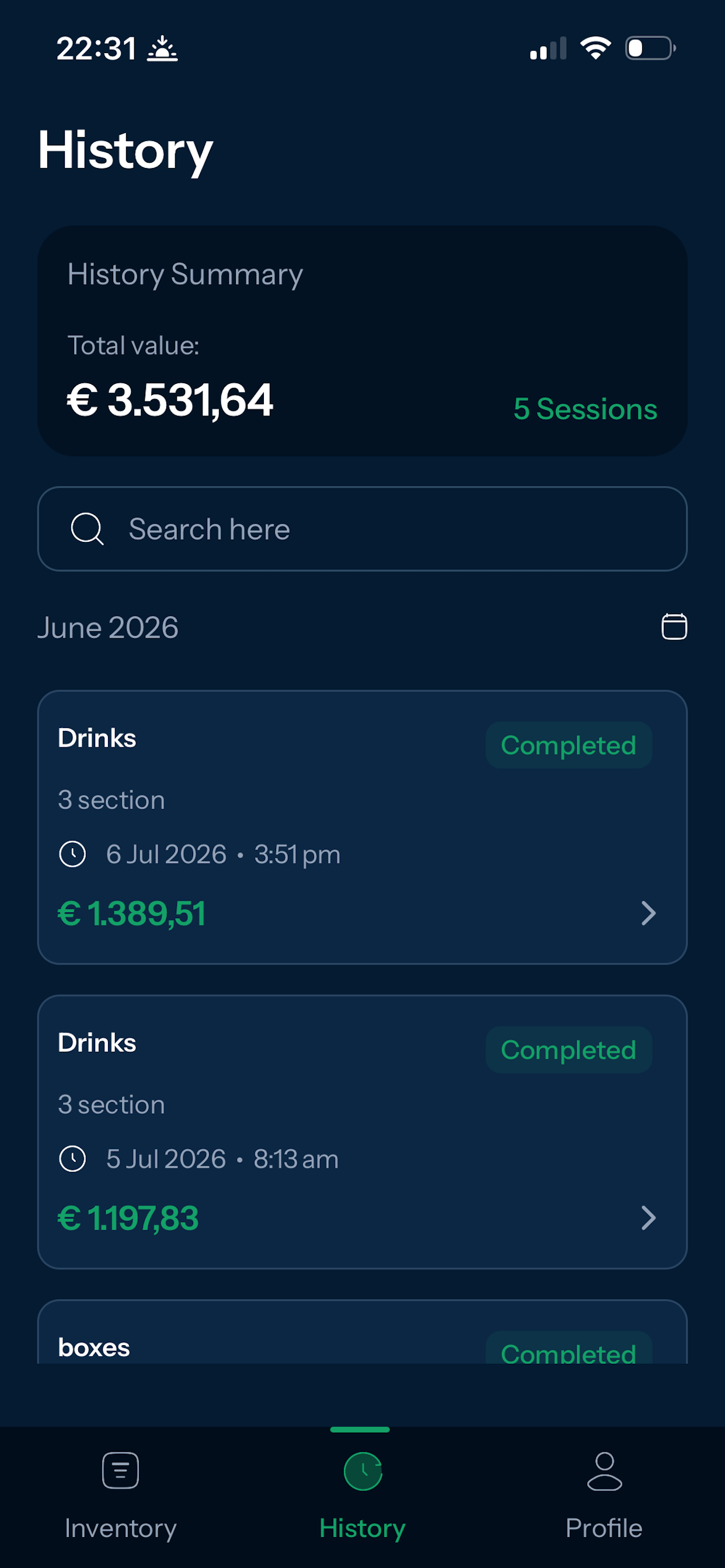Cloud Count - Inventory screenshot 4