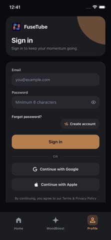 FuseTube iPhone screenshot