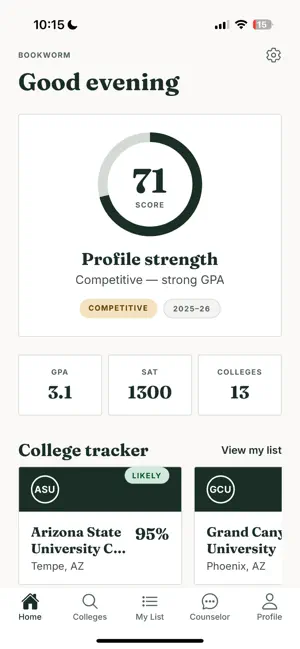 Bookworm: College Odds screenshot 1