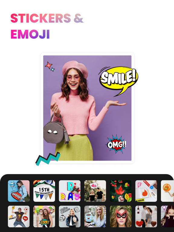 Picture collage maker - Grid iPad screenshot 2 - Photo & Video app