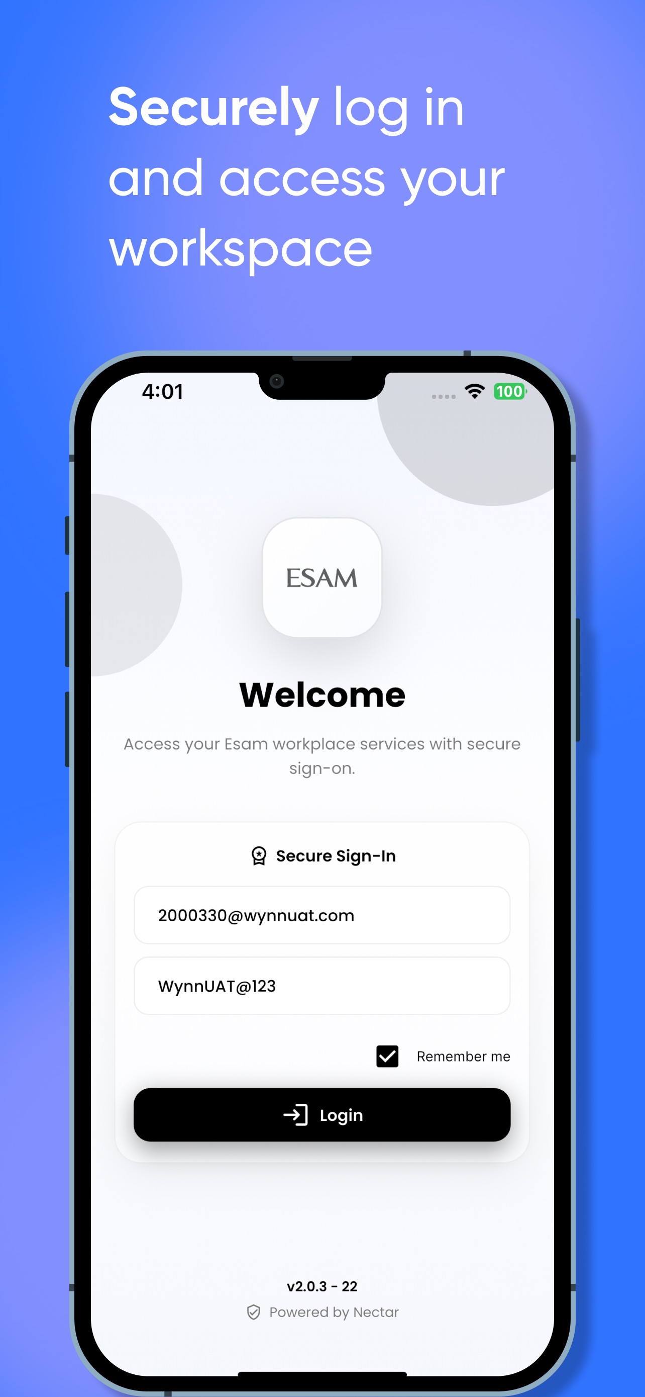Screenshot 1 of Esam Tenex