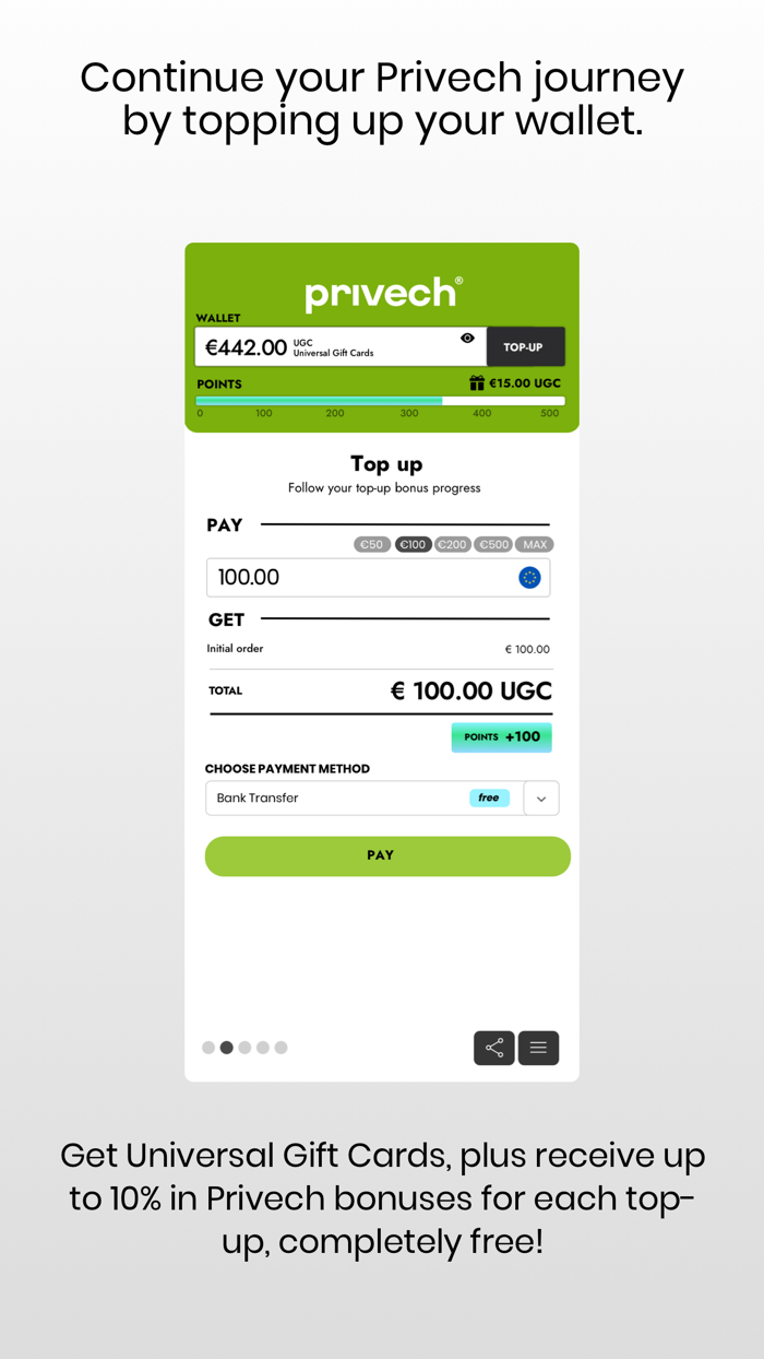 Privech® Incentives  Rewards