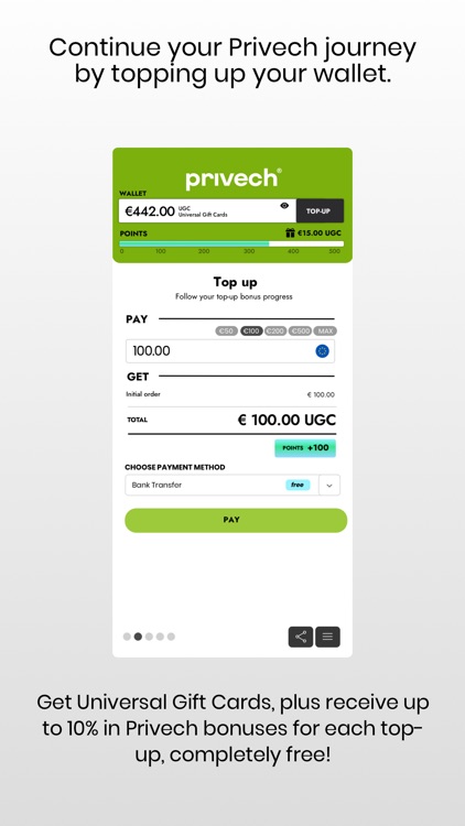 Privech®: Incentives & Rewards