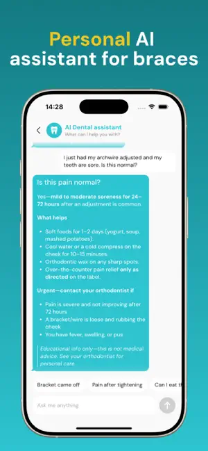 Braces diary - Bracely screenshot 2