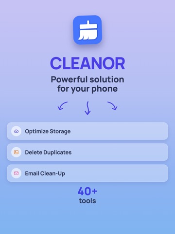 Phone, Email & Storage Cleaner iPad screenshot
