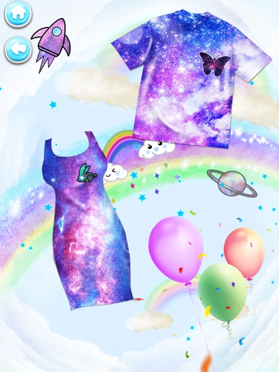 Unicorn Rainbow Tie Dye iPad screenshot