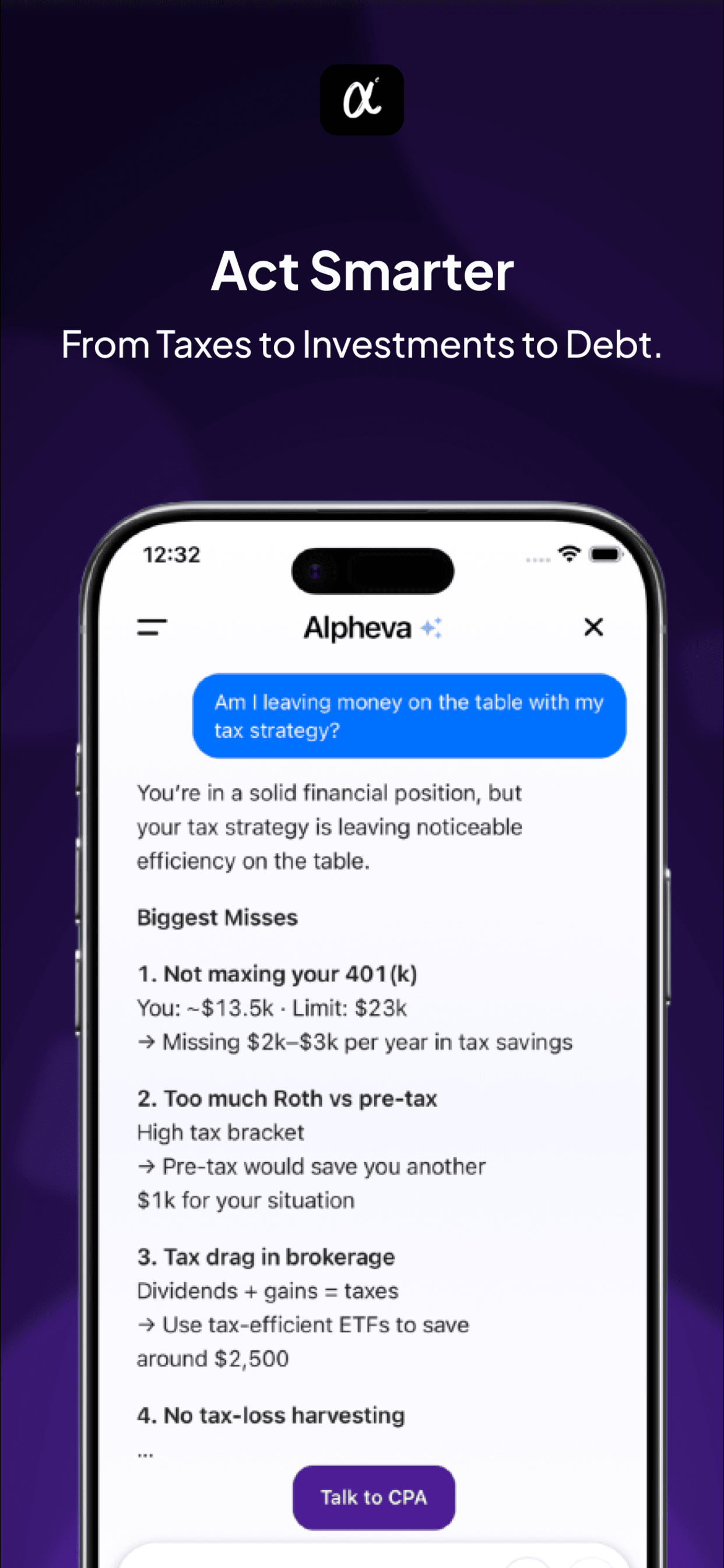 Alpheva AI: Financial Advisor screenshot 4