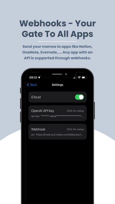 Whoice Widget - Transcriptions Screenshot