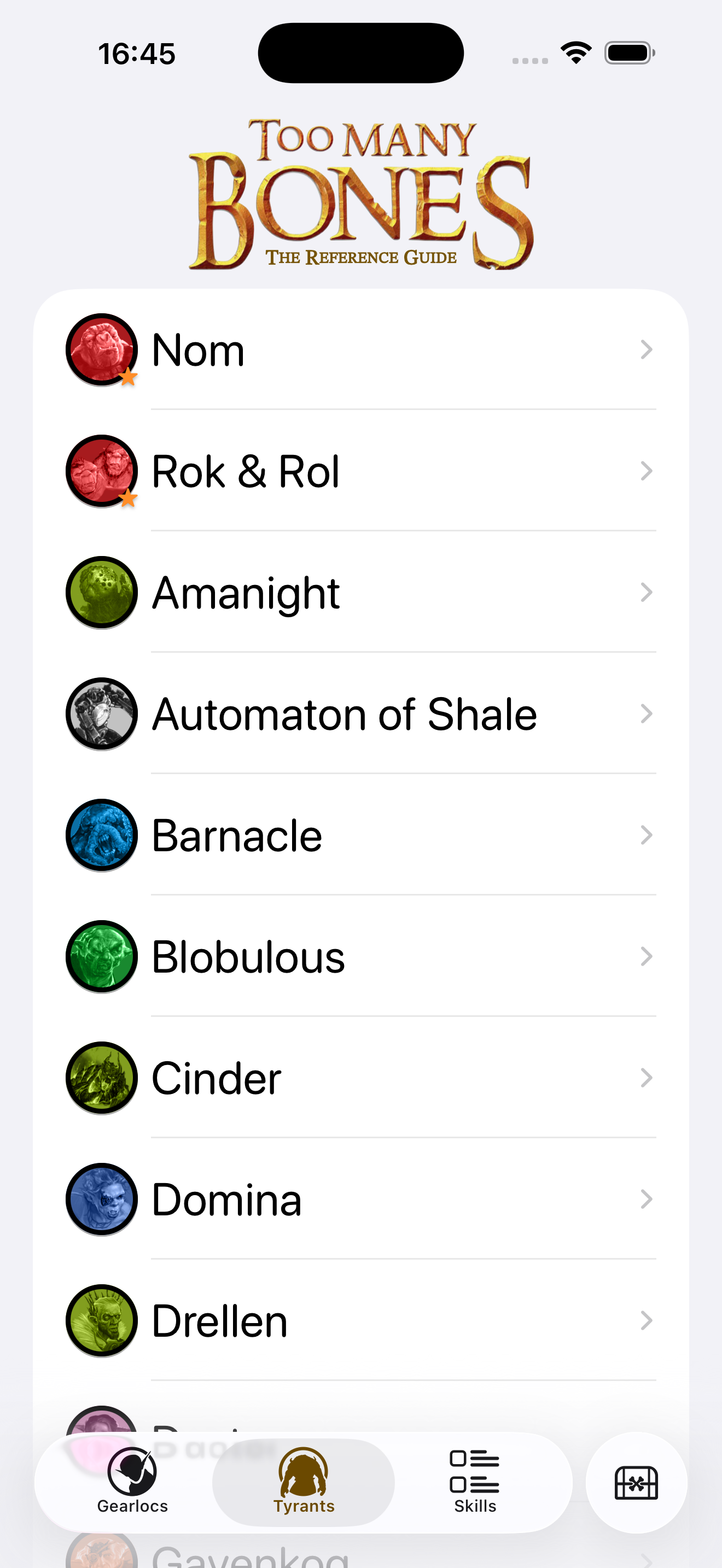 TMB Reference Guide screenshot 3
