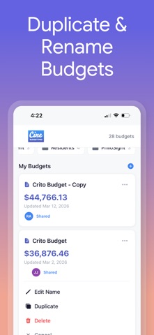 CineBudget Pro Mobile screenshot