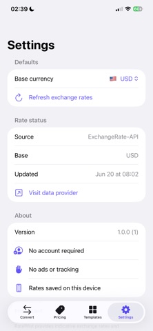 RatePilot: FX Pricing screenshot