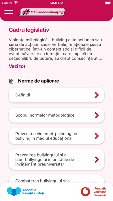 Educație fără bullying Screenshot
