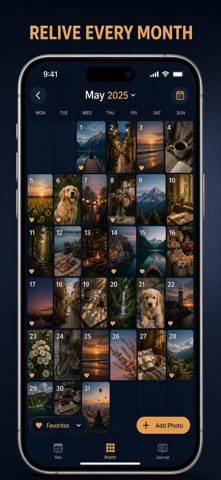 Photo a Day: 365 Grid Journal iPhone screenshot