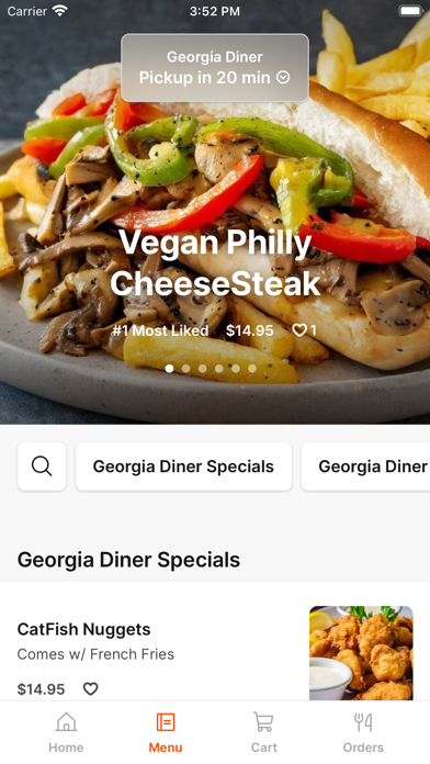 Georgia Diner To Go iPhone screenshot 2 - Food & Drink app