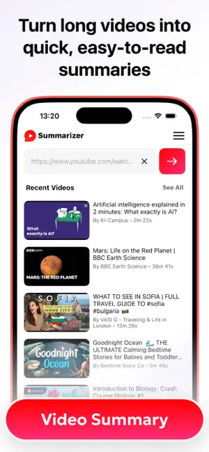 Video Summary - AI Chat screenshot 1