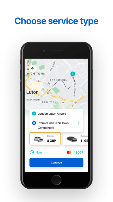 Pickup: Cab App, UK Screenshot