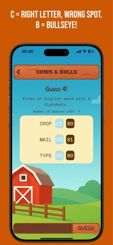 Cows And Bulls - Word Puzzle screenshot