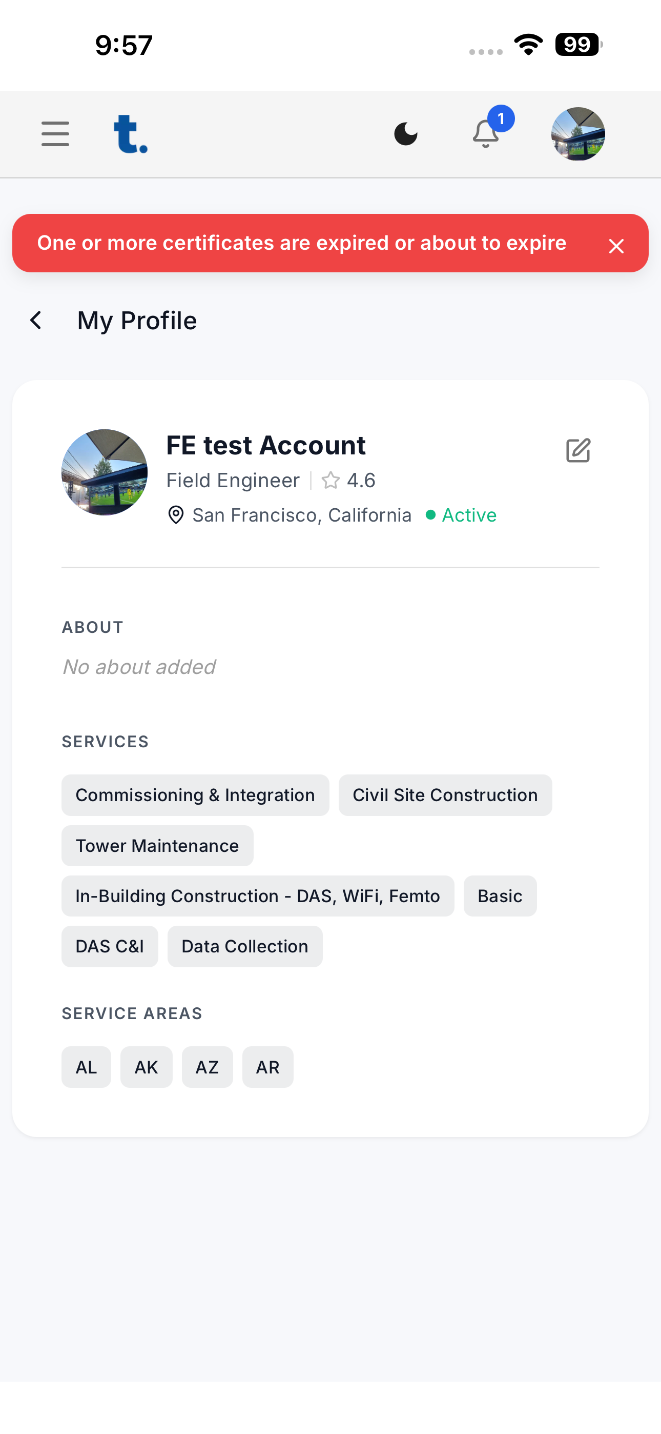 Techapp Field screenshot 7