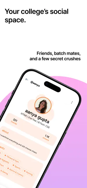 Peach - College Social App screenshot 1