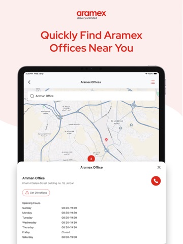 Aramex ارامكس iPad screenshot 5
